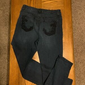 Gloria Vanderbilt High Rise Jeans - Dark Blue